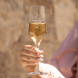 Champagnerglas, Trauzeugin-Geschenk