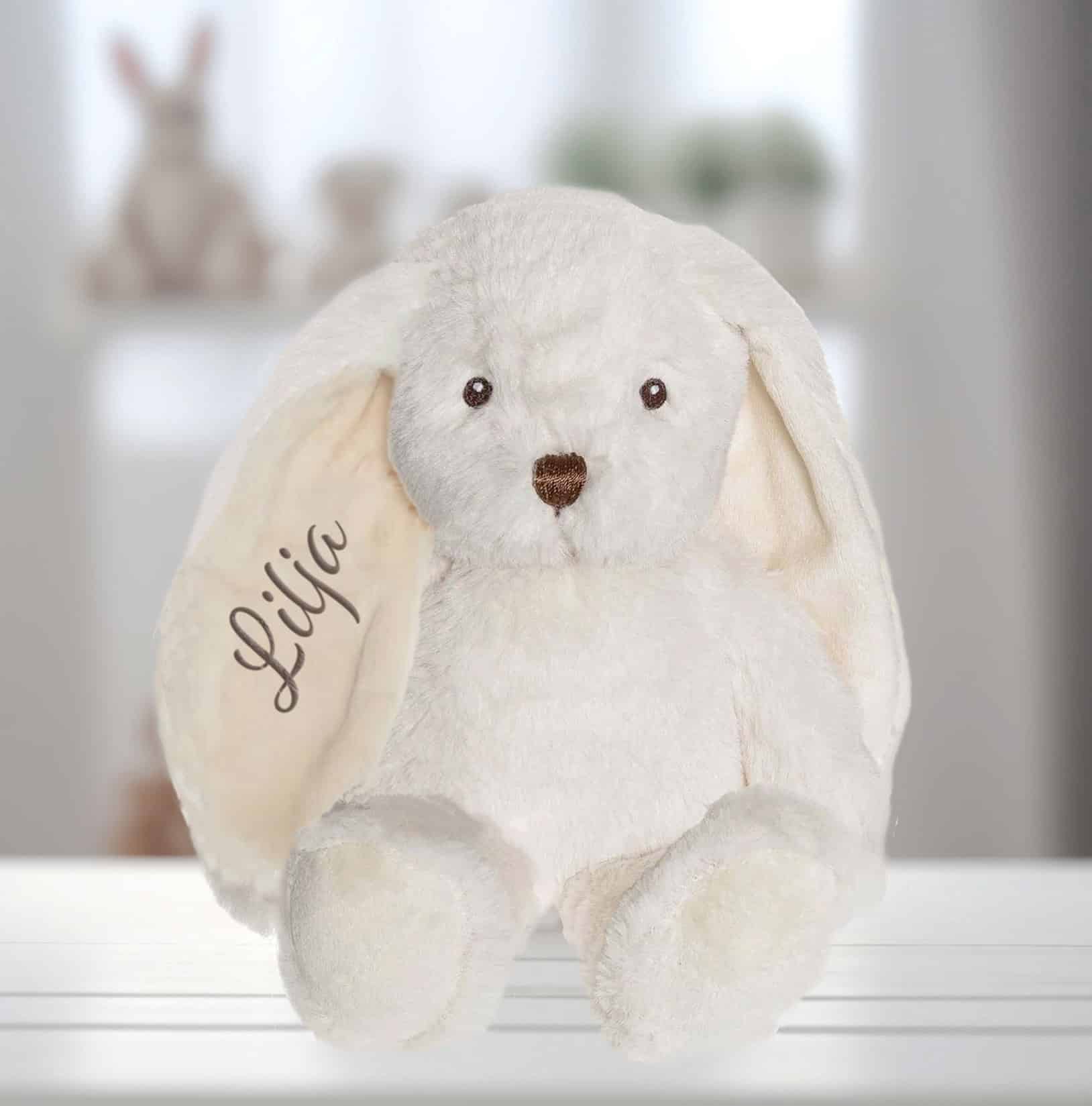 Plüschhase mit Namen, Geschenk für Kinder – Bild 10