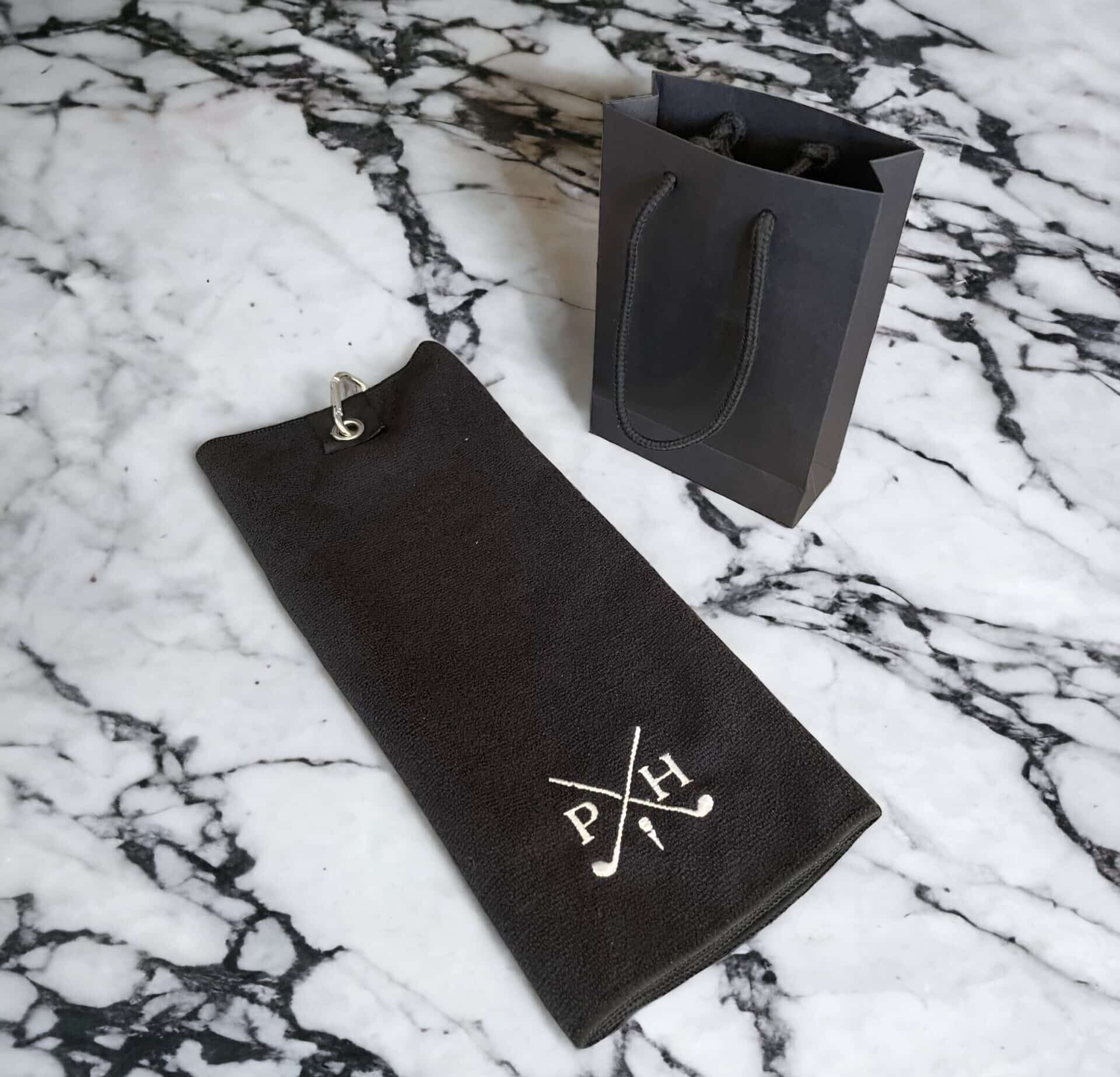 Geschenk für Golfer, Golfhandtuch mit Initialen – Bild 6