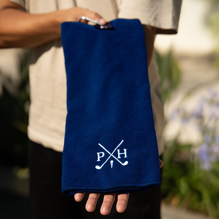 Geschenk für Golfer, Golfhandtuch mit Initialen – Bild 3