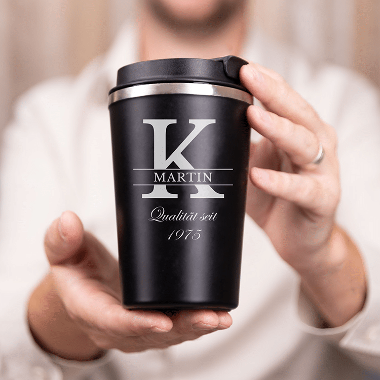 Thermobecher mit Namen