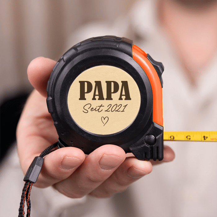 Maßband mit Gravur, Vatertagsgeschenk