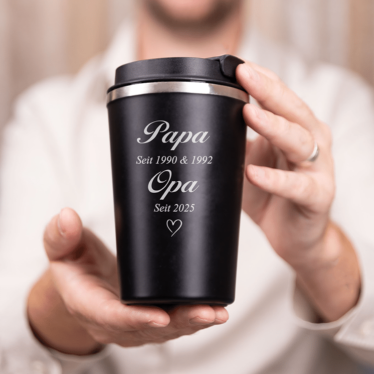 Thermobecher mit gravur, Vatertag
