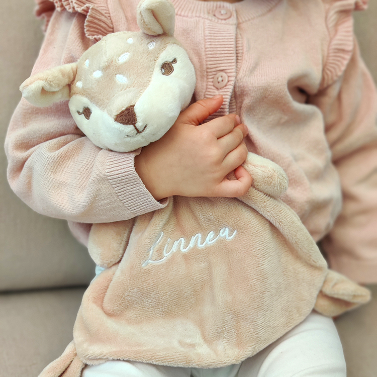 Schmusetuch mit Namen, Hirschkalb