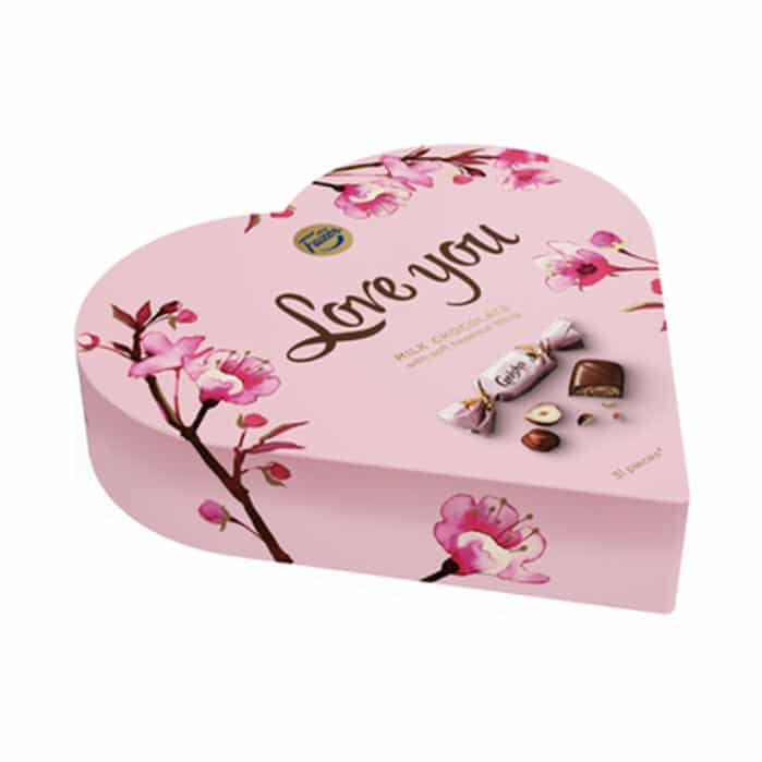 Geisha Herz-Pralinenschachtel, 225 g – Bild 2