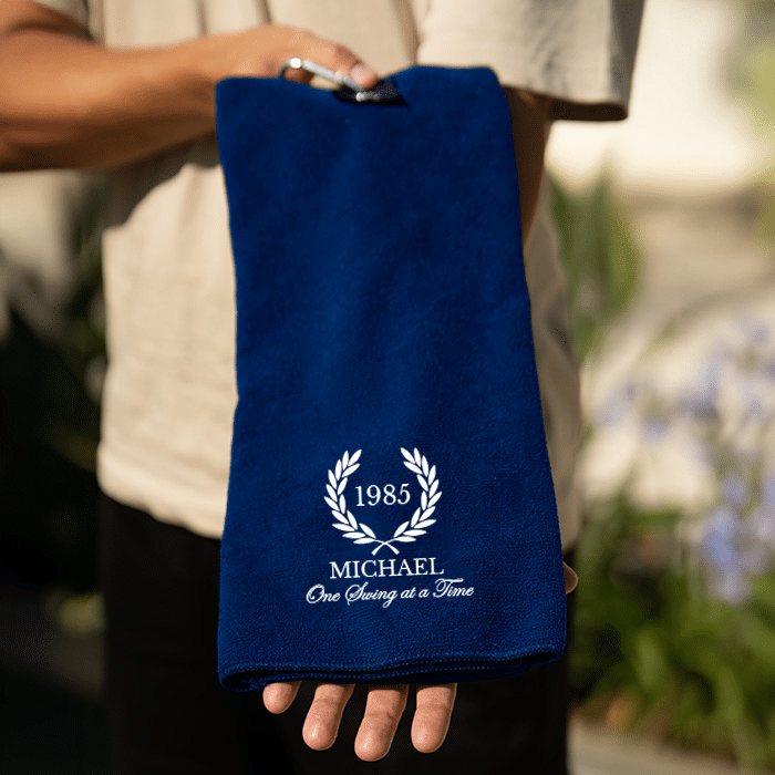 Golfhandtuch mit Stickerei – Bild 3