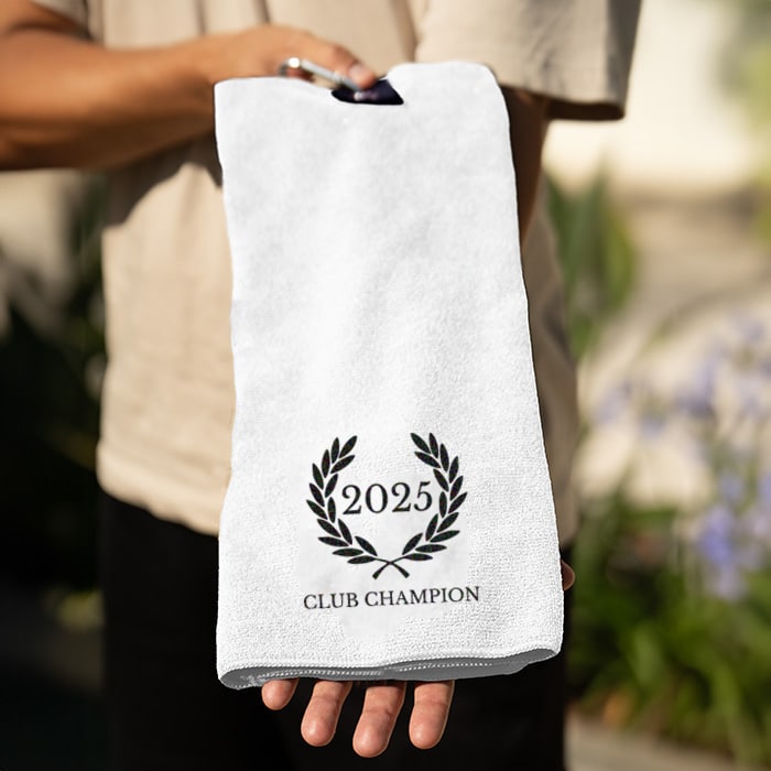 Golfhandtuch mit Stickerei – Bild 4