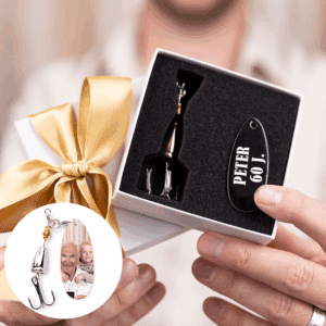 Ein personalisierter Köder ist ein gutes Geschenk für einen Angler.