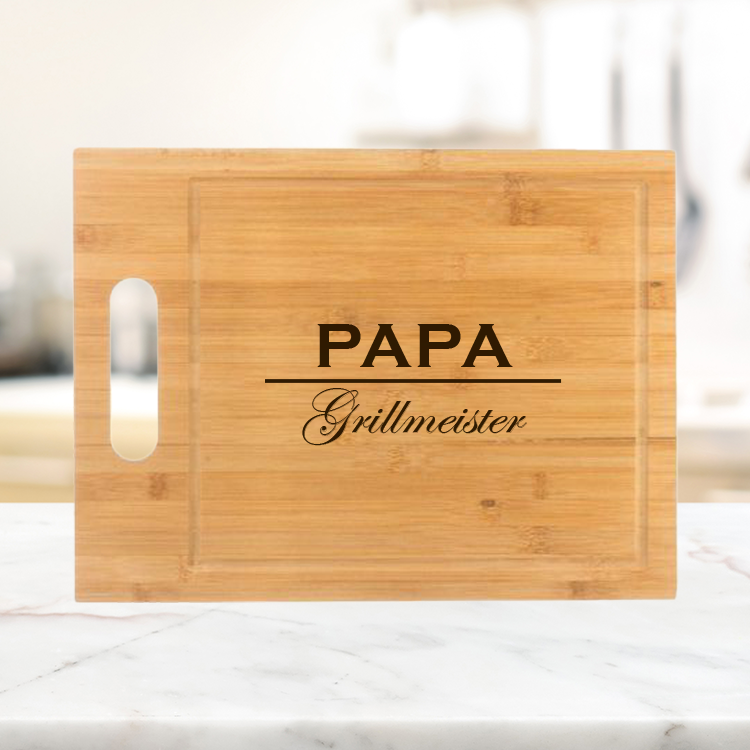 Schneidebrett mit Gravur, Papa