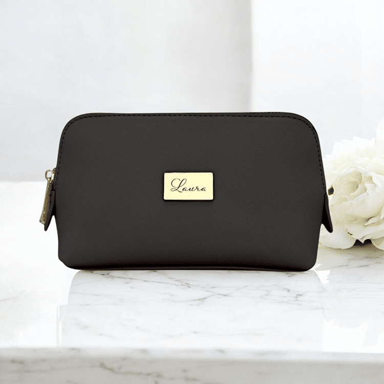 Kosmetiktasche mit Namensschild – Bild 4