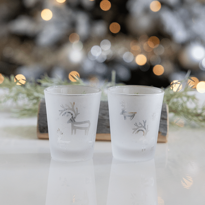 Schnapsgläser im Kiefernholzständer mit Gravur, satiniert – Bild 2