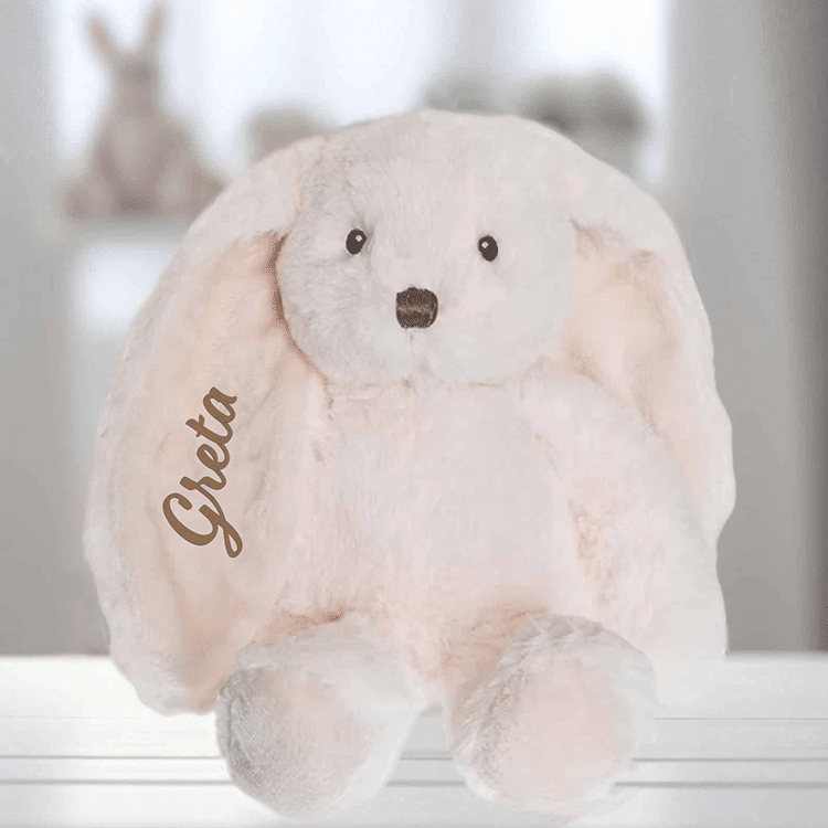 Plüschhase mit Namen, Geschenk für Kinder – Bild 9