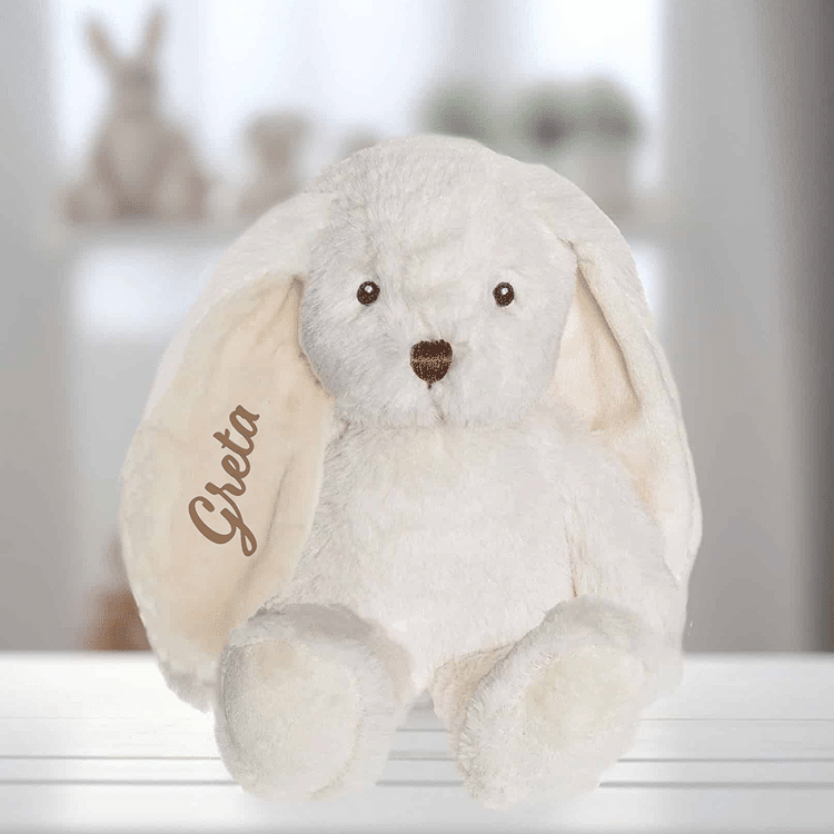 Plüschhase mit Namen, Geschenk für Kinder – Bild 8