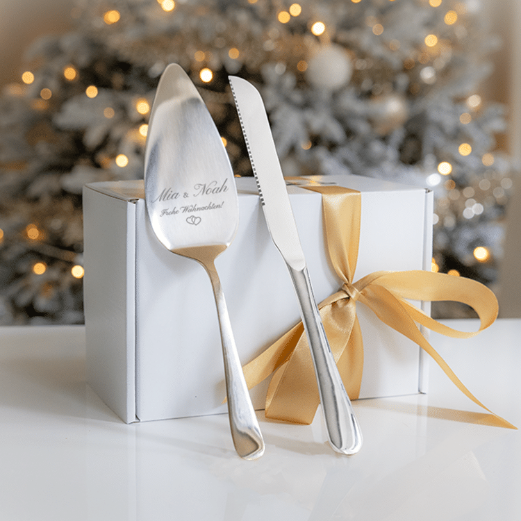 Tortenheber- und Messer-Geschenkset