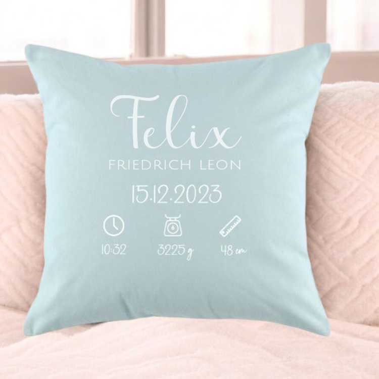 Kissenbezug mit Aufdruck