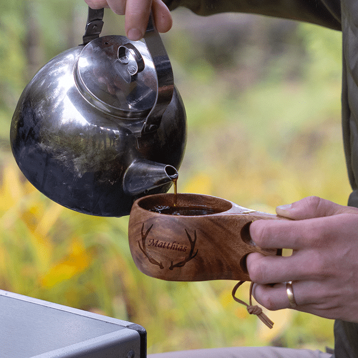 Kuksa mit Gravur, Hörner – Bild 2