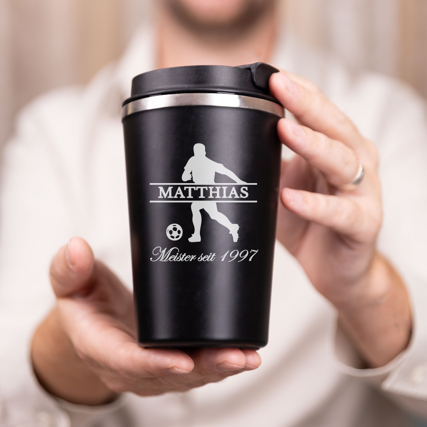 Thermobecher, Fußball