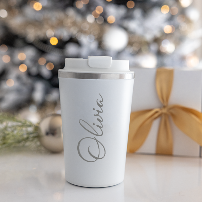 Thermobecher mit Gravur, Weihnachten