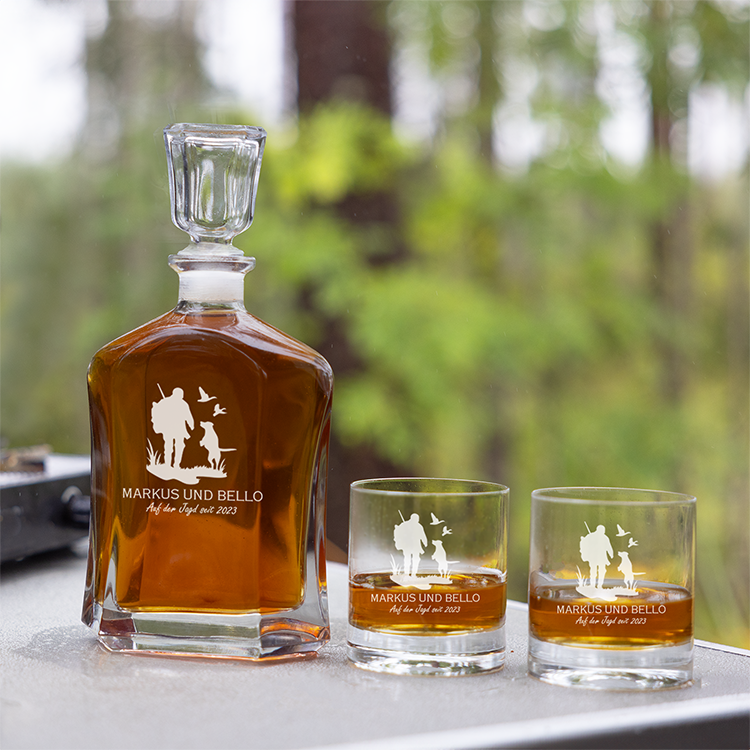 Whisky-Karaffen-Set – Jagd