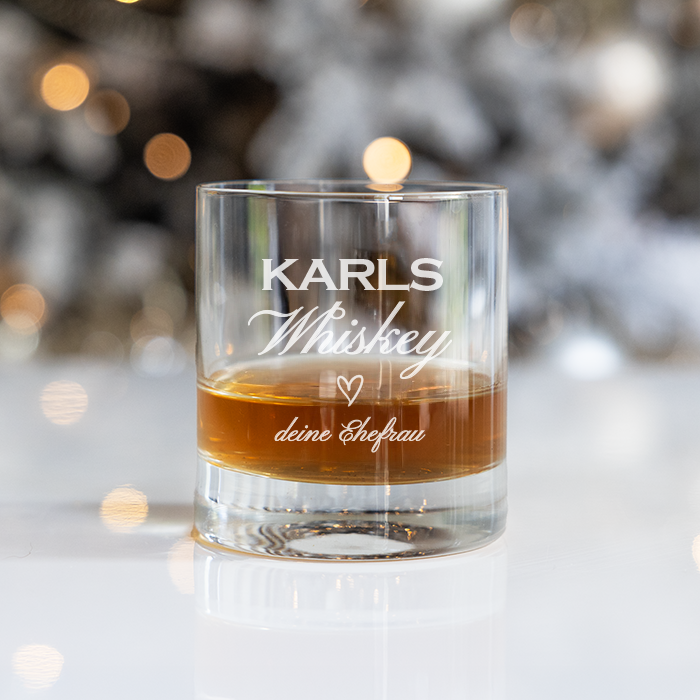 Whiskyglas mit Gravur, Weihnachten