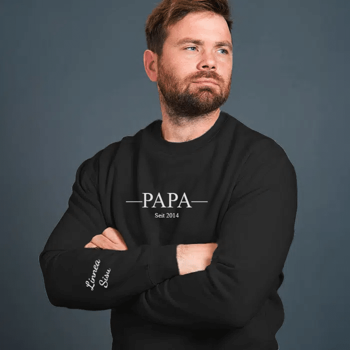 College-Shirt für Papa mit eigenem Text – Bild 2