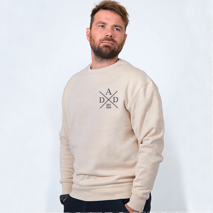 Sweatshirt für Papa mit eigenem Text, Kreuzmotiv – Bild 4