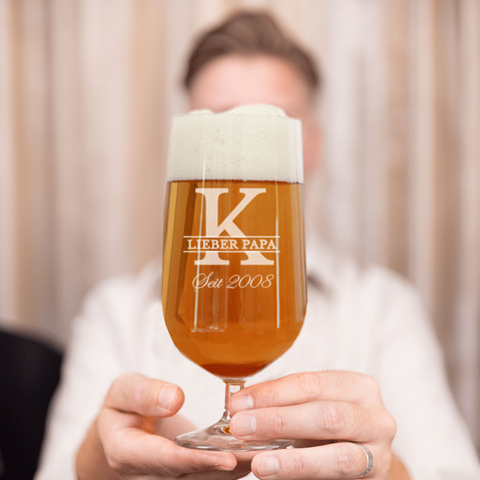 Bierglas mit Gravur, Vatertag