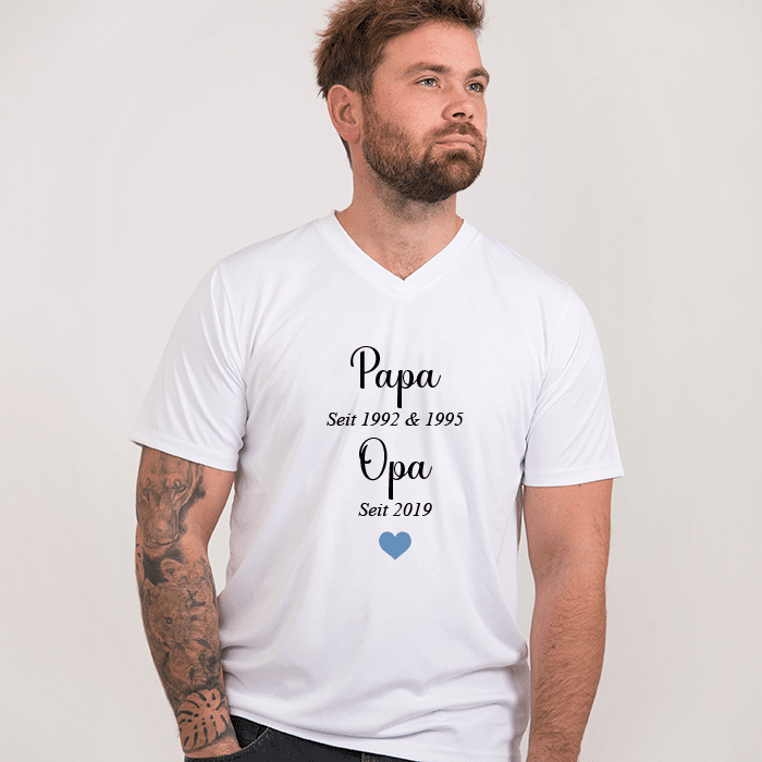 T-Shirt mit eigenem Aufdruck, Papa & Opa