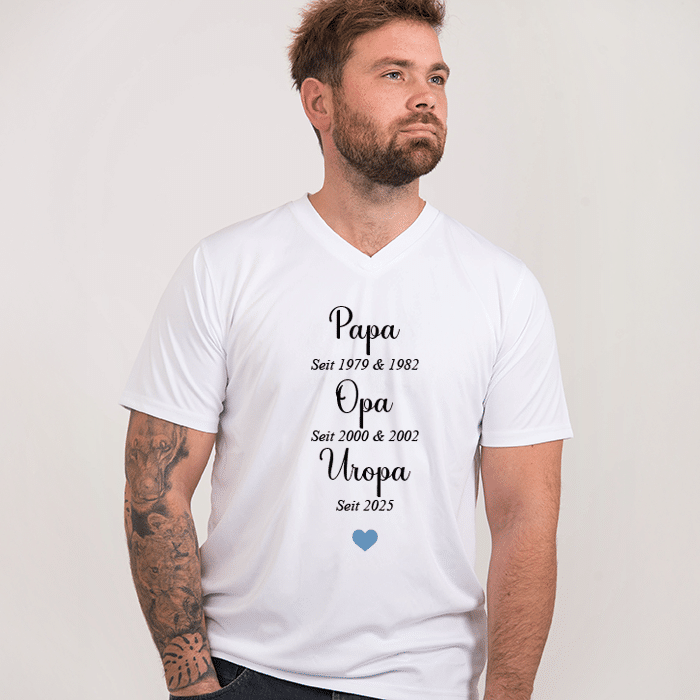 T-Shirt mit eigenem Aufdruck, Papa & Opa – Bild 3