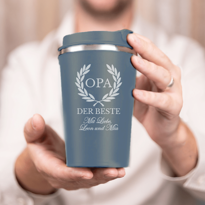 Thermobecher mit Namensgravur, Vatertag – Bild 2